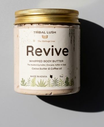 Revive whipped body butter jar from Tribal Lush